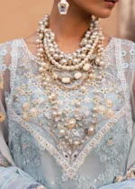 Sardinia-1104-Feroza Unstitched Chiffon Edits, Pakistani designer clothes in the UK- Zee Collections, front neck