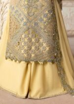 Sardinia-1101-haseena Unstitched Chiffon Edits, Pakistani designer clothes in the UK- Zee Collections, front shirt daman border embroidery