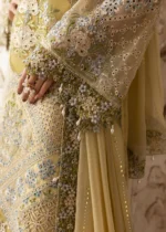 Sardinia-1101-haseena Unstitched Chiffon Edits, Pakistani designer clothes in the UK- Zee Collections, sleeves design