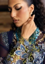 Sardinia-1105-maya Unstitched Chiffon Edits, Pakistani designer clothes in the UK- Zee Collections, sleeves embroidery