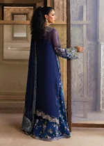 Sardinia-1105-maya Unstitched Chiffon Edits, Pakistani designer clothes in the UK- Zee Collections, back side of full suit