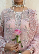 Sardinia Unstitched 3-Piece Embroidered Chiffon Suits-1108-Sassi, 3-piece Pakistani designer clothes in the UK- Zee Collections, front neck
