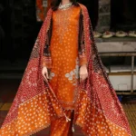 CCW6-04 Charizma Embroidered Linen Suit with Irish Linen Shawl, formal wear