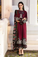 CCW6-05 Charizma Embroidered Linen Suit with Irish Linen Shawl