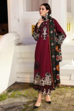 CCW6-05 Charizma Embroidered Linen Suit with Irish Linen Shawl