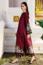 CCW6-05 Charizma Embroidered Linen Suit with Irish Linen Shawl