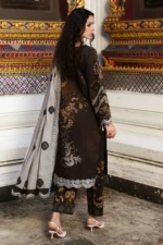 CCW6-09 Charizma Embroidered Linen Suit with Irish Linen Shawl