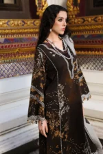CCW6-09 Charizma Embroidered Linen Suit with Irish Linen Shawl