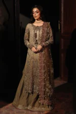 DJW5-02- 4-PC Charizma premium chiffon suit with intricate embroidery and dupatta—luxury Pakistani designer wear, buy online UK.