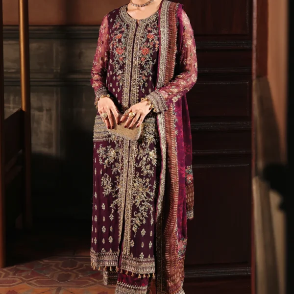 DJW5-07-4-PC Charizma Premium Chiffon Suit – Dastan-e-Jashan Collection