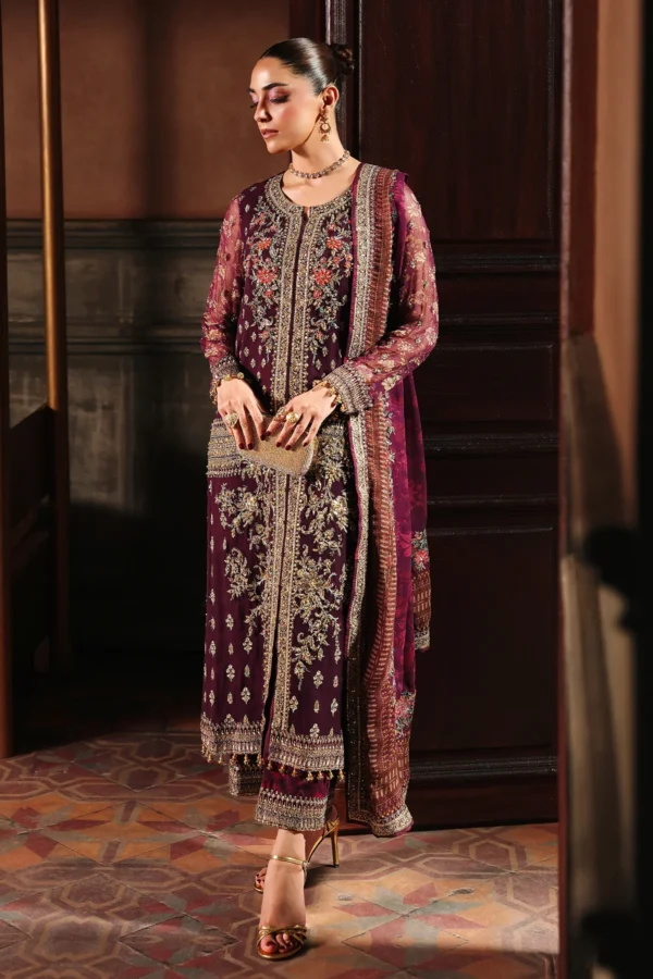 DJW5-07-4-PC Charizma Premium Chiffon Suit – Dastan-e-Jashan Collection, bridal wear
