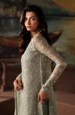 Zarif Premium Chiffon ZRF-PRC-02 ETHEL – Unstitched 3PC, side look