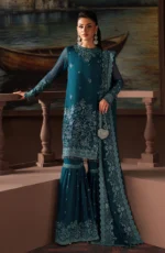 Zarif Premium Chiffon ZRF-PRC-03 KATE – Unstitched 3PC sequins embroidered chiffon sharara suit