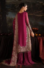 Zarif Premium Chiffon ZRF-PRC-05 ADELLE | Embroidered Sharara Suit UK, back