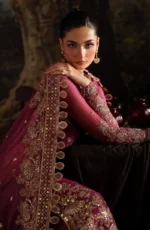 Zarif Premium Chiffon ZRF-PRC-05 ADELLE | Embroidered Sharara Suit UK, dupatta