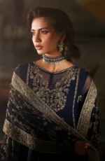 Zarif Premium Chiffon Suit ZRF-PRC-06 FELICIA – Unstitched 3PC Pakistani Designer Outfit UK, shirt neck design
