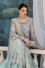 Embroidered Maria B Chiffon Suit | MPC-25-108 - Image 4