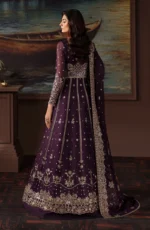 Zarif Premium Chiffon ZRF-PRC-01 IRELEEN - Unstitched 3PC Pakistani designer outfit, back