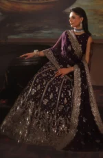 Zarif Premium Chiffon ZRF-PRC-01 IRELEEN - Unstitched 3PC Pakistani designer outfit, dupatta and frock embroidery