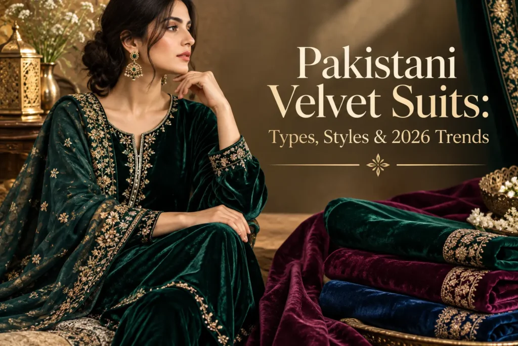 Pakistani Velvet Suits: Types of velvet, Styles & 2026 Trends