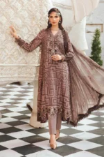 M.Prints Fall Edit - MPT-2703-B embroidered cambric salwar kameez and dupatta in lilac