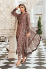 Maria B M.Prints Fall Edit - MPT-2703-B embroidered cambric salwar kameez and dupatta in lilac