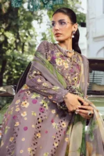 M.Prints Fall Edit MPT-2706-B embroidered cambric salwar kameez and dupatta in purple