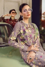 M.Prints Fall Edit MPT-2706-B embroidered cambric salwar kameez and dupatta in purple