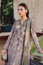 M.Prints Fall Edit MPT-2706-B embroidered cambric salwar kameez and dupatta in purple