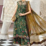 M.Prints Fall Edit MPT-2707-B embroidered linen salwar kameez and dupatta in peach