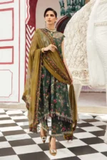 M.Prints Fall Edit MPT-2707-B embroidered linen salwar kameez and dupatta in peach
