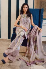 M.Prints Fall Edit MPT-2708-A embroidered cambric salwar kameez and dupatta in lilac