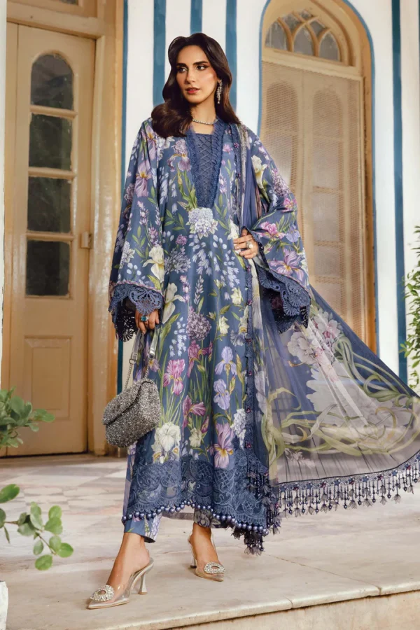 M.Prints Fall Edit MPT-2708-B embroidered cambric salwar kameez and dupatta in lilac