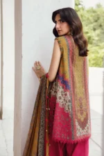 M.Prints Fall Edit MPT-2710-A embroidered cambric salwar kameez and dupatta in mustard
