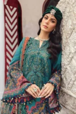 M.Prints Fall Edit MPT-2710-B embroidered cambric salwar kameez and dupatta in mustard