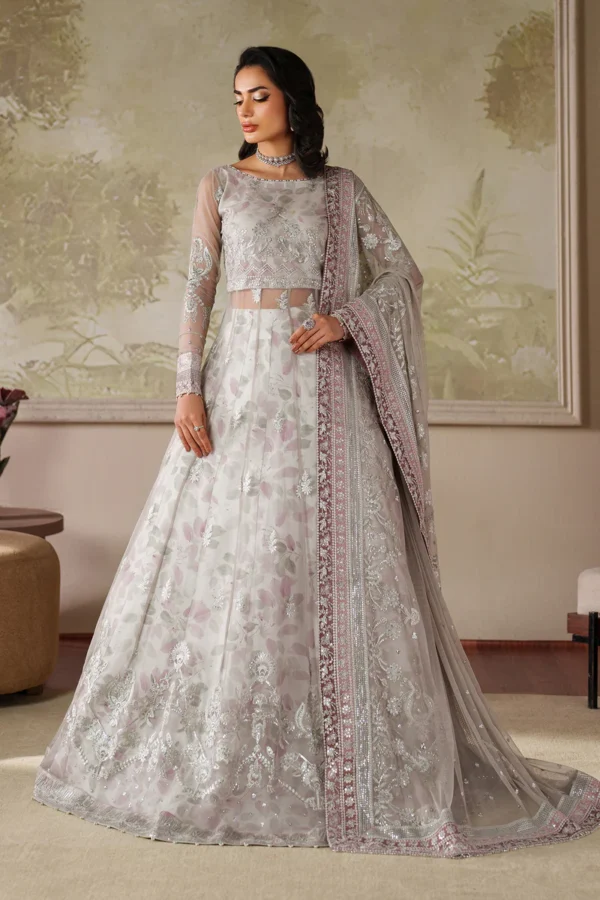 Zarif Zaneera Formals ZRF-ZPE-01 Anairah Embroidered Net Suit with Sequin Detailing