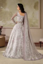 Zarif Zaneera Anairah Embroidered Net Suit with Sequin Detailing