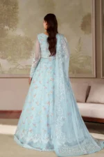 Zarif Zaneera Formals ZRF-ZPE-02 AROOSH, Ice Blue Sequin-Embroidered Net Suit