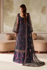 Zarif Zaneera Formals ZRF-ZPE-05 ASHAAL - Black Sequin-Embroidered Net Salwar Kameez for formal or party wear. back of suit