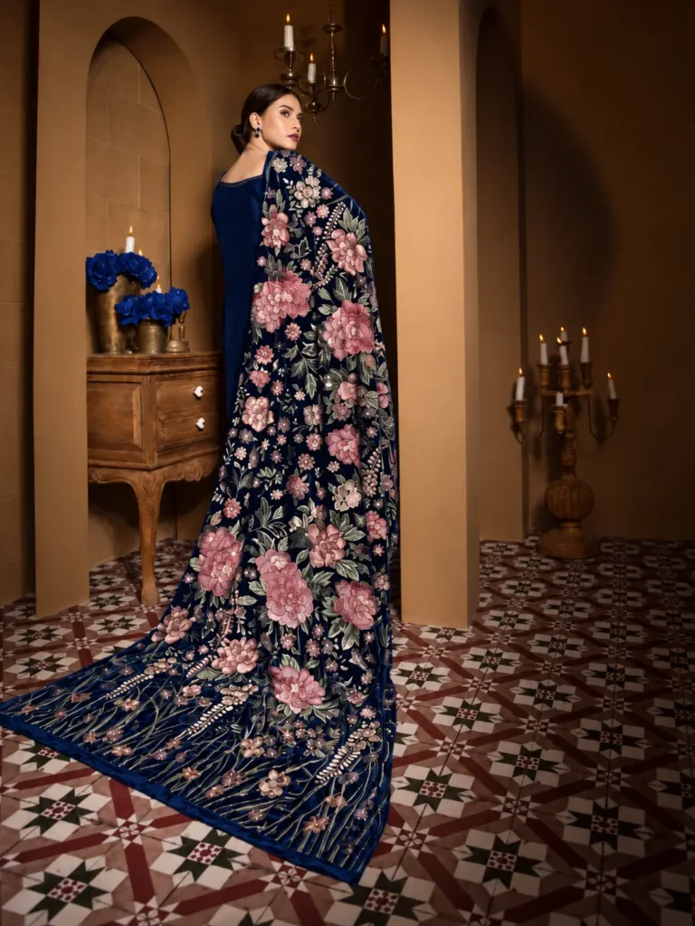 embroidered velvet