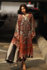 Charizma C-Prints 3-Piece Printed Linen Suit | CPW5-12 – Pakistani linen suit for Winter Wear