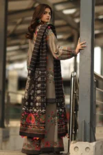 Charizma C-Prints 3-Piece Printed Linen Suit | CPW5-13 – Pakistani Designer Outfit for Winter Wear