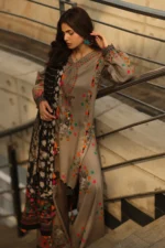 Charizma C-Prints 3-Piece Printed Linen Suit | CPW5-13 – Pakistani Designer Outfit for Winter Wear
