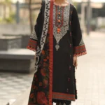 Charizma C-Prints 3-Piece Printed Linen Suit | CPW5-15 – Elegant Pakistani Designer Outfit for Winter Wear