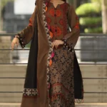 Charizma C-Prints 3-Piece Printed Linen Suit | CPW5-17 – Designer Pakistani Outfit for Winter Wear