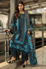 Charizma C-Prints 3-Piece Printed Linen Suit | CPW5-18 – Designer Pakistani Outfit for Winter Wear