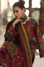 Shop pakistani designer Unstitched Charizma 3-Piece Printed Linen suit | CPW5-10,
