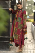 Shop pakistani designer Unstitched Charizma 3-Piece Printed Linen suit | CPW5-10,