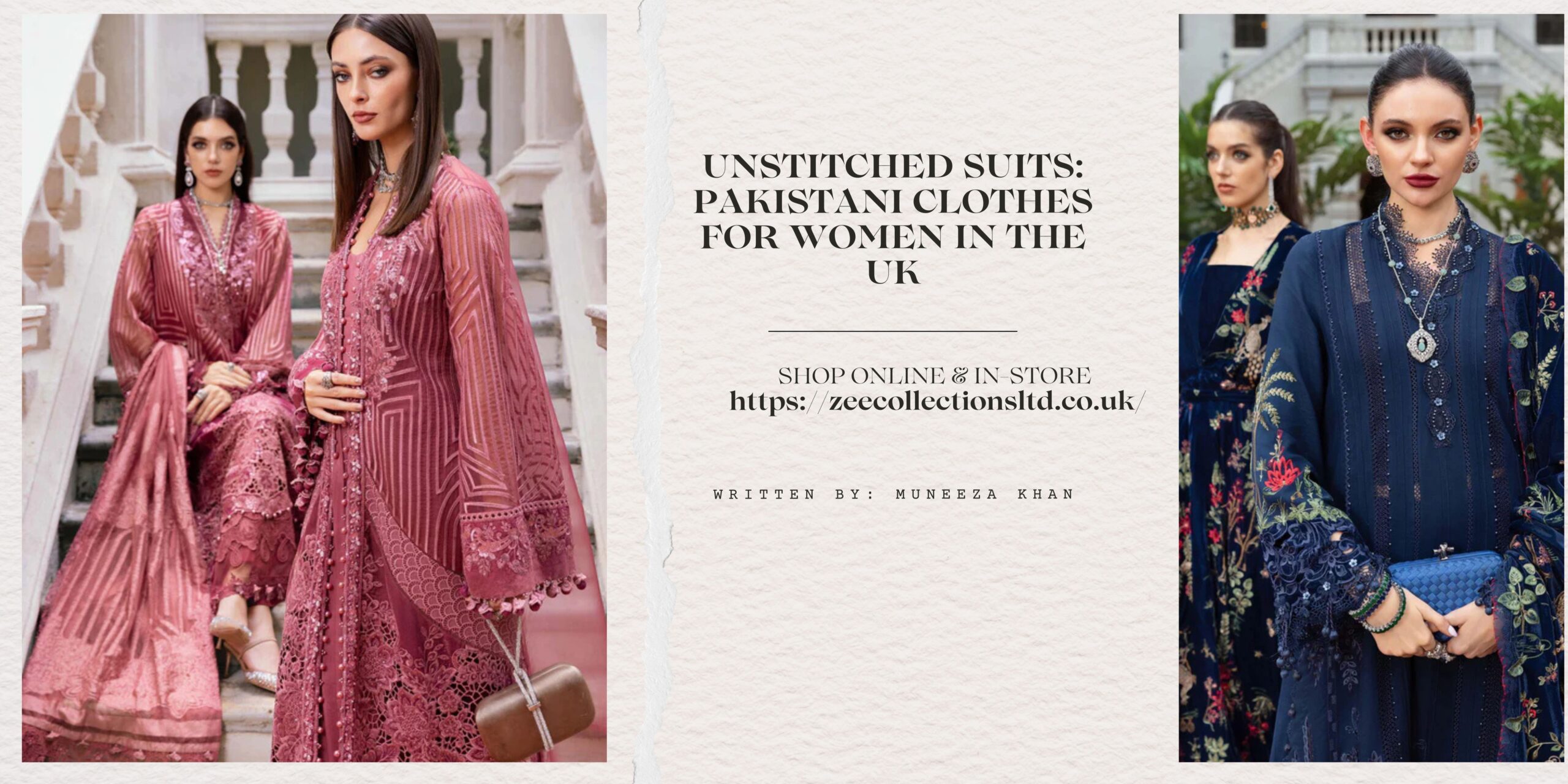 Unstitched Suits Pakistani Clothes for Women in the UK