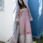 Elaf Santorini Unstitched Lawn Prints '26 - EPN-02 Angel, digital floral lawn suit with voile dupatta and cambric trouser